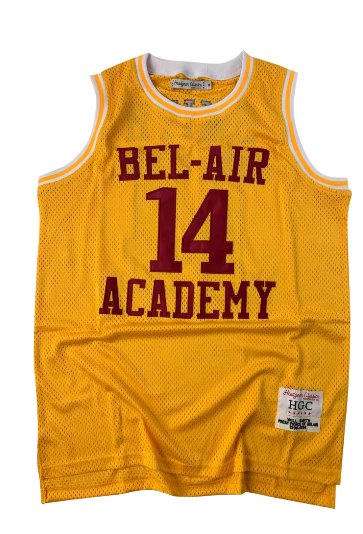 Men's Bel-Air Academy#14 Will Smith Gold Stitched NCAA Jersey